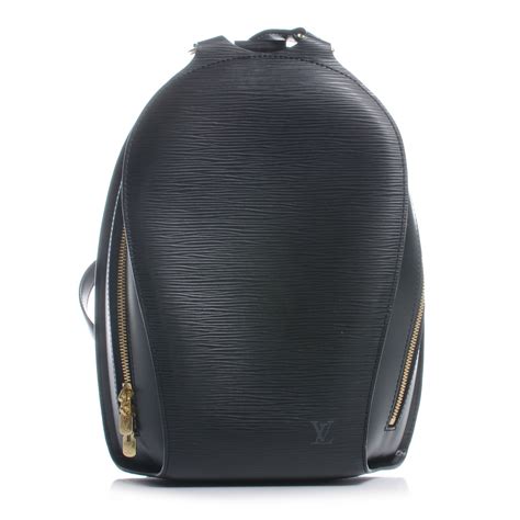 LOUIS VUITTON Epi Mabillon Backpack Black 